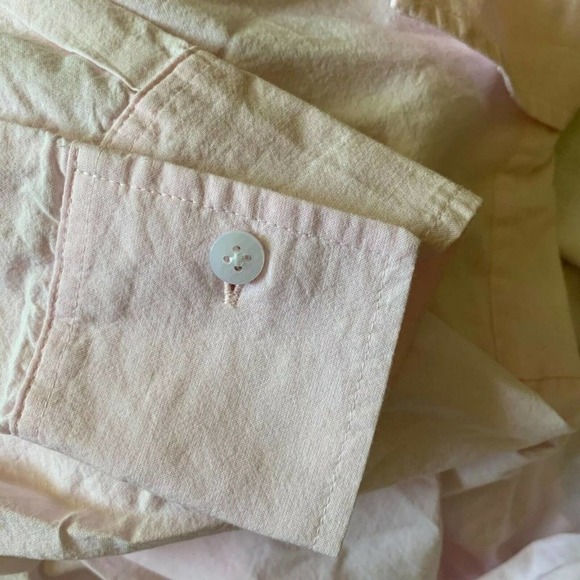 Athleta Blouse Button Down Top Shirt collared Lightweight Blush Pink Sz XXS - Picture 8 of 10